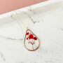 Gold Filled Poppy Necklace, thumbnail 3 of 6