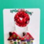 Gingerbread Colourful House Stand Up Earring Gift, thumbnail 1 of 10