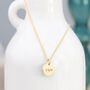 Monogrammed Round Tag Necklace, thumbnail 4 of 12