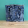 Denim Tote Bag Upcycled From Jean Waste, thumbnail 1 of 2