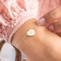 Chloe Initial Heart Personalised Bracelet, thumbnail 1 of 12