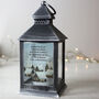 Personalised Christmas Town Black Lantern – Christmas Ornament, thumbnail 3 of 5