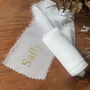 Personalised White Hand Frayed Christmas Gifting Ribbon, thumbnail 1 of 7