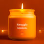 Snuggle Season Clear Jar Glass Candle • Pumpkin • Halloween • Scented Candle • Gift For Her • Gifts For Him • Autumnal Home Décor • Boxed, thumbnail 1 of 3