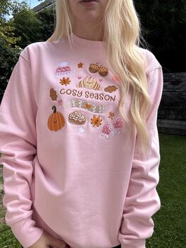 Cute Cosy Season Embroidered Sweatshirt, 2 of 7