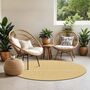 Indoor And Outdoor Boho Saffron Beige Rug, thumbnail 8 of 9