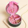 Velvet Bow Mini Round Jewellery Case, thumbnail 10 of 10