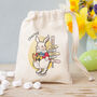 Personalised White Rabbit Easter Sweet Bag, thumbnail 1 of 2