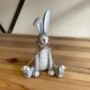 Cheeky Rabbit With Bow Ceramic, thumbnail 3 of 5