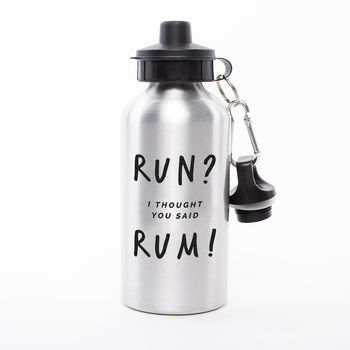 'Run? Rum' Gym Water Bottle, 4 of 5