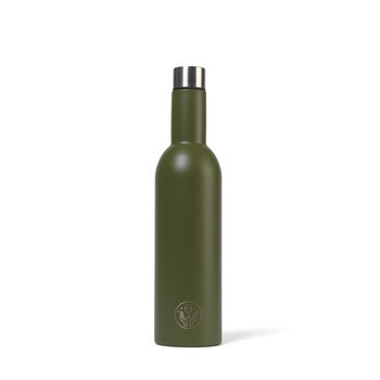 Khaki Insulated Wine Bottle, 3 of 4