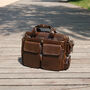 Genuine Leather Messenger Briefcase, thumbnail 2 of 7