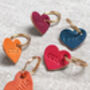 Cutie Leather Heart Keyring, thumbnail 7 of 7