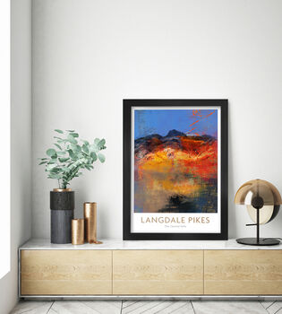 The Langdale Pikes Abstract Poster Print, 2 of 3