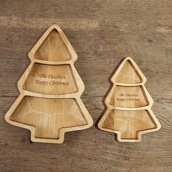Personalised Christmas Tree Snack Tray, 6 of 7