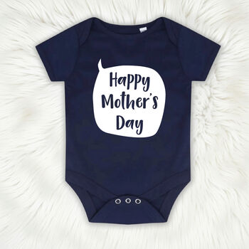 Happy Mothers Day Speech Bubble Baby Grow, 6 of 7