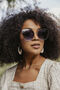 Blue Gradient Tint Butterfly Cat Eye Sunglasses, thumbnail 1 of 6