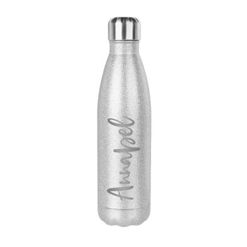 Personalised Glitter Insulated Water Bottle, 11 of 12