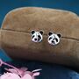 Sterling Silver Cute Panda Stud Earrings, thumbnail 6 of 12