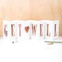 Get Well Foil Fold Out Banner Card, thumbnail 1 of 4