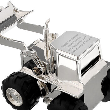 Christening Gifts For Boys Digger Truck Money Box, 6 of 7