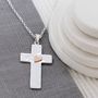 Personalised Gold Heart Cross, thumbnail 2 of 9