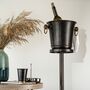 Hand‑Hammered Copper Ice Bucket And Stand Set, thumbnail 1 of 9