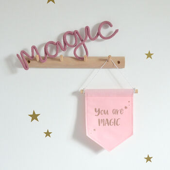 Pink You Are Magic Felt Banner, 3 of 6