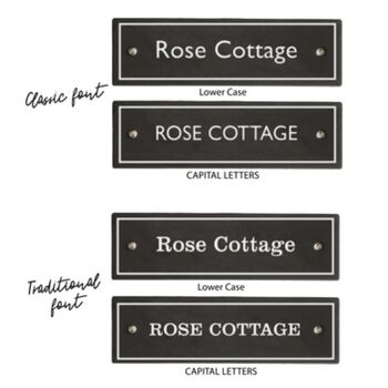Designer Slate House Sign Choice Of Font, 5 of 5