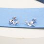 Snail Stud Earrings In Sterling Silver, thumbnail 3 of 11