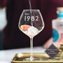 Personalised 1983 40th Birthday Glass, thumbnail 1 of 6