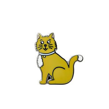 Cat Enamel Pin Badge, 2 of 4