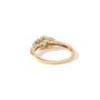 Yellow Gold Natural Emerald And Diamond Trilogy Ring, thumbnail 5 of 6