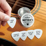Personalised Funny Slogan Valentines Guitar Plectrums, thumbnail 1 of 4