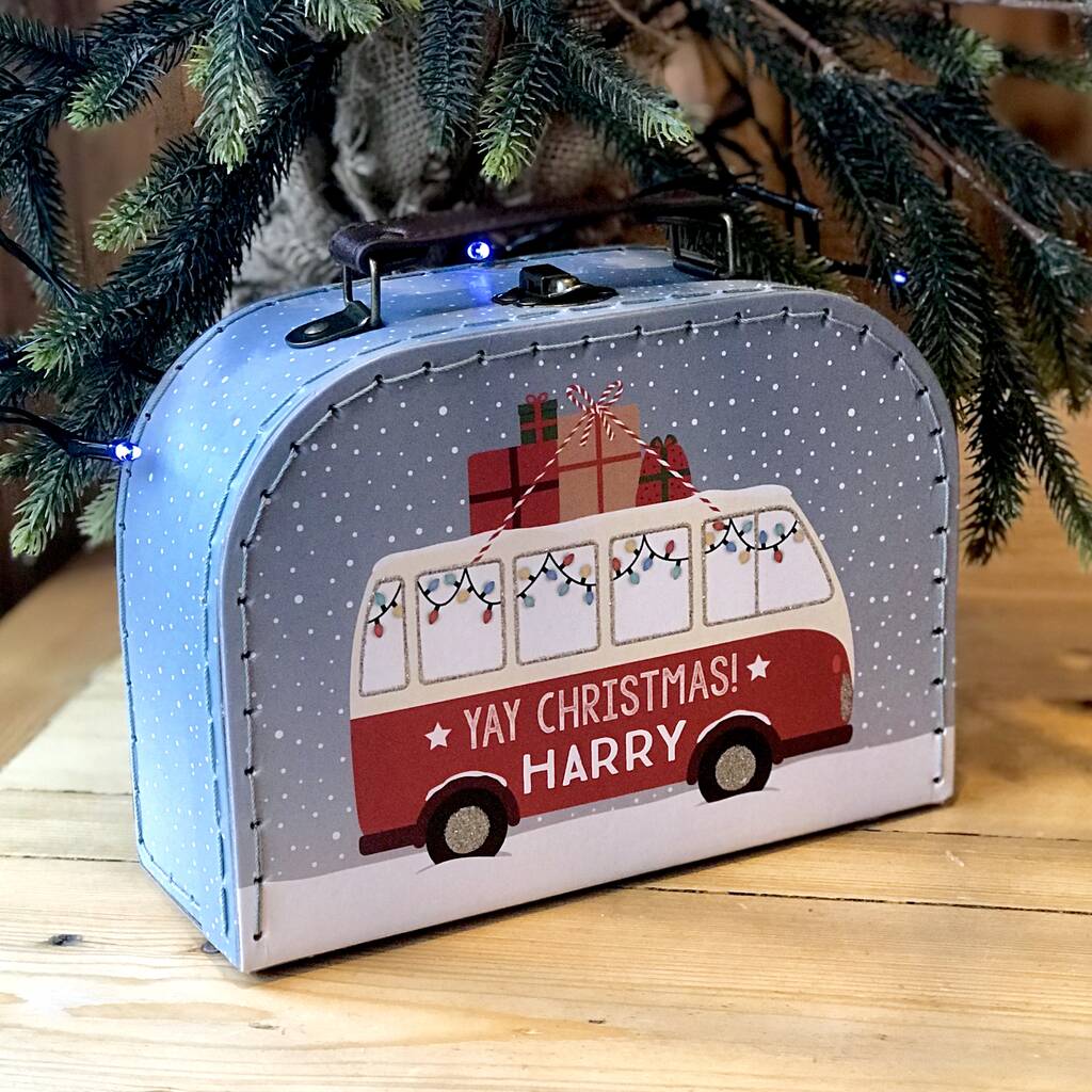 Personalised Campervan Christmas Eve Box By The Alphabet Gift Shop