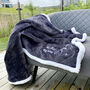 Personalised Embroidered Photo Charcoal Sherpa Blanket, thumbnail 5 of 8