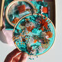 Make A Coral Inspired 3D Beaded Hoop Kit, Turquoise, thumbnail 1 of 7