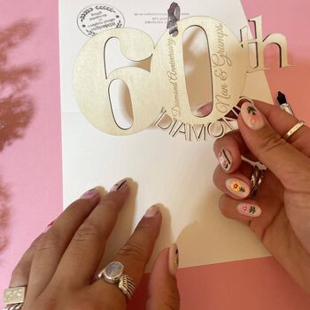 Personalised Wooden Keepsake Anniversary Meaning Card, 9 of 12