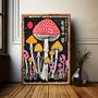 Psychedelic Mushroom Framed Artwork Wild Things, thumbnail 1 of 8