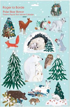 3D Snowy Forest Bears Advent Calendar, 2 of 2