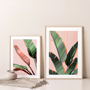 Tropical Leaf Prints Set Of Three, 2 of 10
