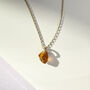 9ct Gold Citrine Necklace, thumbnail 3 of 4