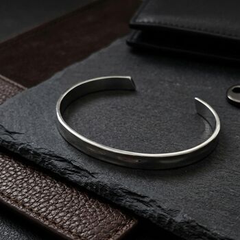 Hammered Silver Bangle, 2 of 9