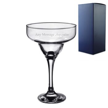 Personalised Margarita Glass With Gift Box, 2 of 6