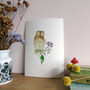 Tawny Owl And Ivy Berries Giclee Fine Art Print, thumbnail 6 of 9