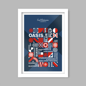 Cool Britannia Music Poster Print, 2 of 4