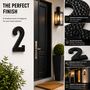 Decorative Brass Number Two Door Sign, thumbnail 3 of 7