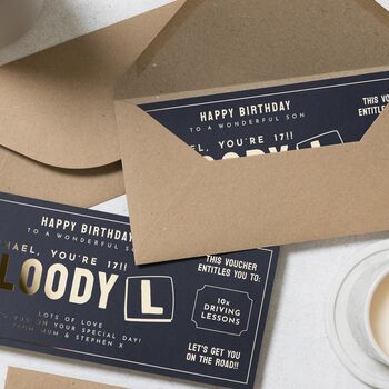 Personalised Driving Lessons Gift Voucher 17th Birthday, 7 of 9