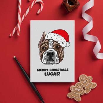 Personalised Pittie Dog Mum Owner's Card, 7 of 12