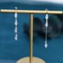 Asymmetric Marquise Cz Dangle Drop Stud Earrings, thumbnail 1 of 8